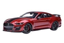 Autoart 1/18 Ford Mustang Shelby Gt500 (Red/Black Stripe) Finished Model 73098_
