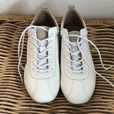 Salamander Damen Sneaker Schnürer Leder Gr. 39 weiß