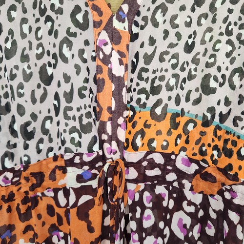 Vestido CAbi Sheer Escape Estampado Animal Cubre Midi Mediano Mujer Kimono - Imagen 6 de 10