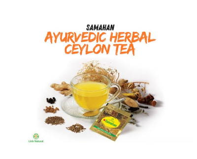 Link Samahan Ayurvedic 100 Sachets Herbal Tea - Cold, Flu, Immunity Relief Drink