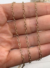 127” Gold-Filled Flat Oval Cable Chain 2.1mm Jewelry Making Supply 765F CGM