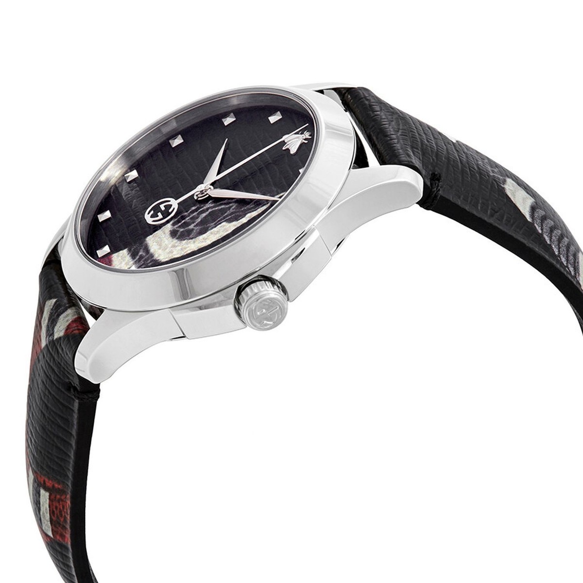 Gucci YA1264007A Men's G-Timeless Black Dial Quartz Watch