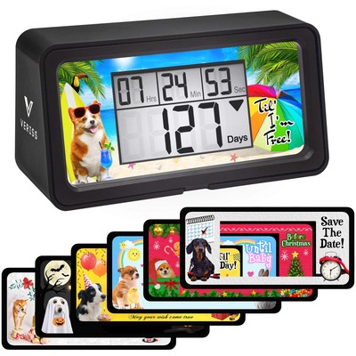 Digital 9999 Days Countdown Clock Timer with Backlight - Count Down Your Reti...