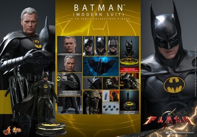 Hot Toys Batman Modern Suit The Flash 1:6 Scale Figure Michael Keaton MMS712 DC