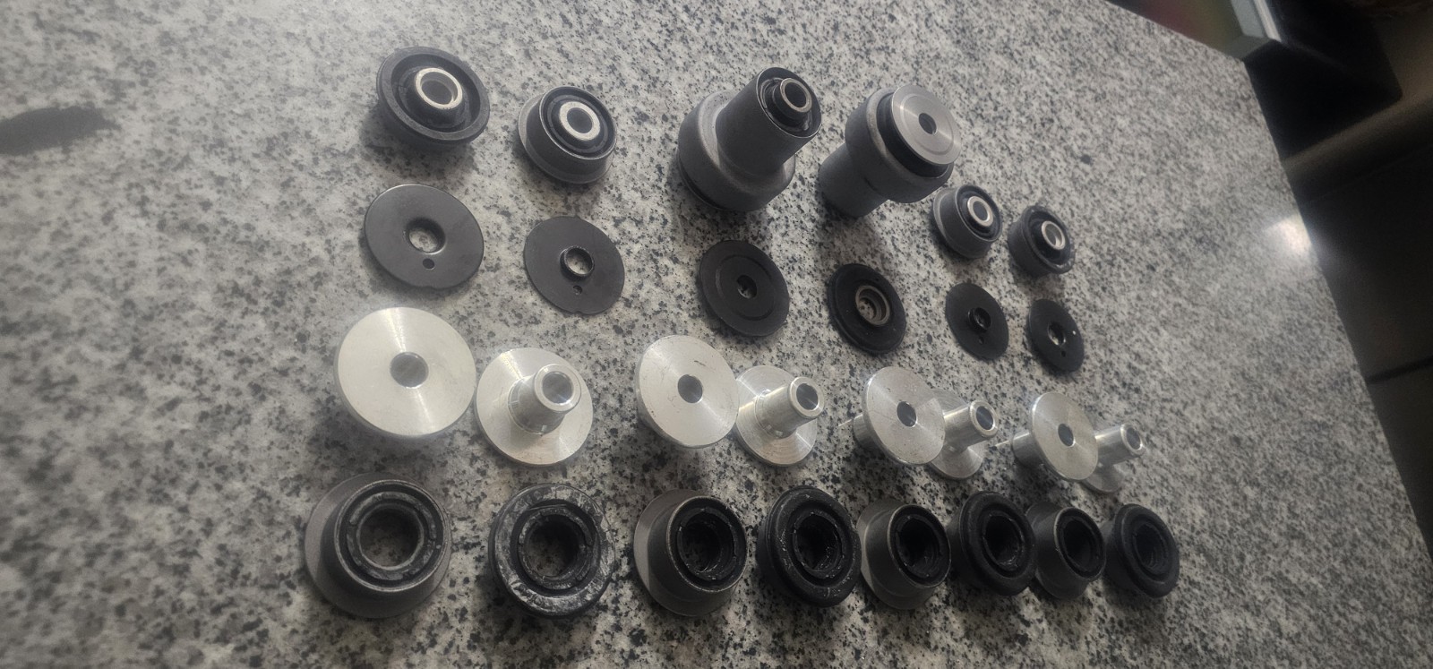 Maserati Quattroporte Front Suspension bushings Set P/N 980139889