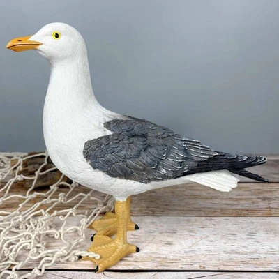 Große Möwe stehend 24x26cm maritime Deko Gartenfigur wetterfest - Bild 1 von 4