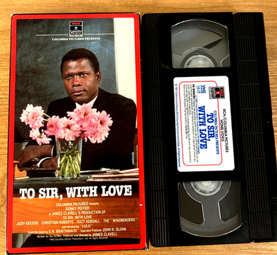 To Sir, With Love VHS tape- Ships Same Day With Tracking