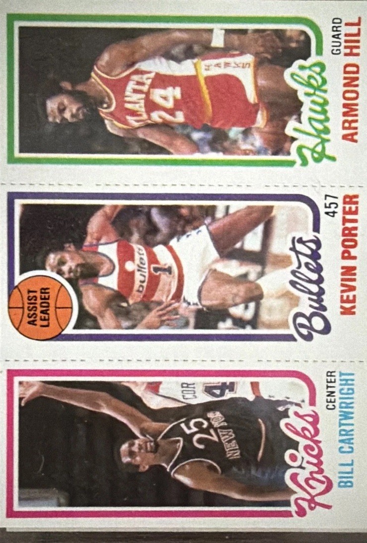 1980-81 Topps - Bill Cartwright, Kevin Porter, Armond Hill #25-244-166 (RC)