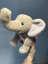 VTG Aurora World Elephant Plush Stuffed Animal 11" Gray Realistic Safari Zoo Toy