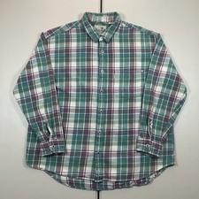 Vintage Levi's Silver Tab Flannel Shirt Men's Size Large Button Up Long Sleeve