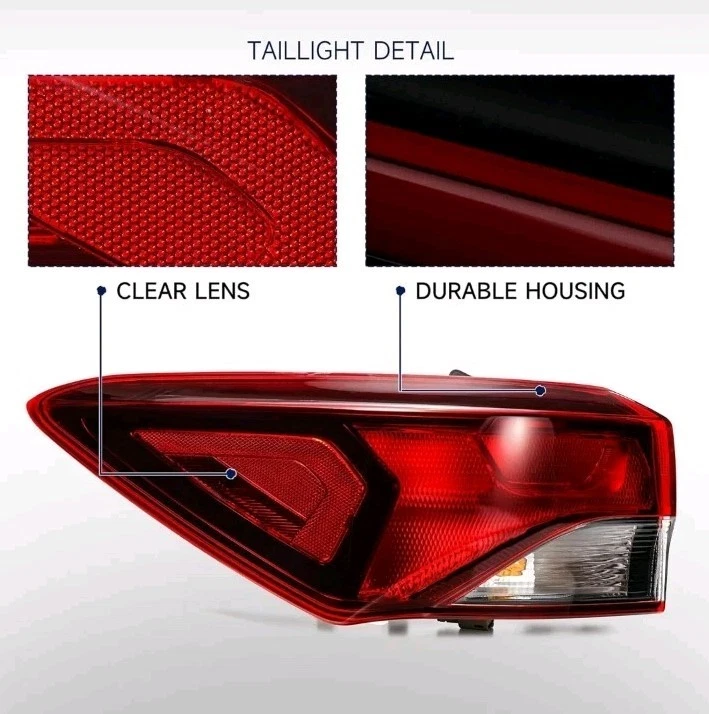 Conjunto de luces traseras compatibles con Chevy Trailblazer 2021-2025 - Lámpara trasera izquierda... Foto 4 de 4