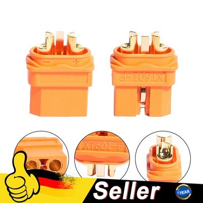 15pcs Premium XT60i-F Goldstecker Stecker Buchse KappenSteckerbuchse mit Mantel