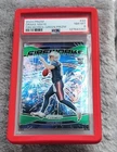 🔥 2024 PANINI PRIZM FIREWORKS GREEN PRIZM #22 DRAKE MAYE PSA 8 SUPER BOWL RUN