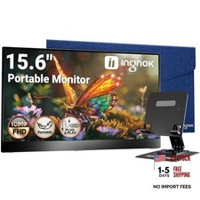 Portable Monitor, Ultra Slim 15.6 Inch FHD IPS Laptop Screen 15.6inch NO-Touch