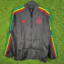 Adidas Ajax Amsterdam Three Little Birds Track Jacket Uomo Medium Nero Rasta