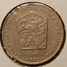 Tschechoslowakei 1975 2 Koruny. Top Zustand. Schöne Details.