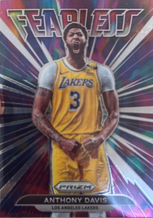 2021 Panini Prizm Fearless#4 Anthony Davis Fearless Prizms Hyper