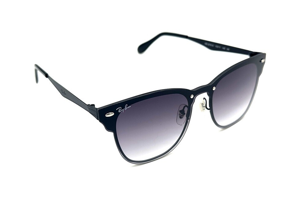 Ray Ban Blaze Clubmaster Black Sunglasses RB3576N 153/11 Dark Lenses Color  47mm