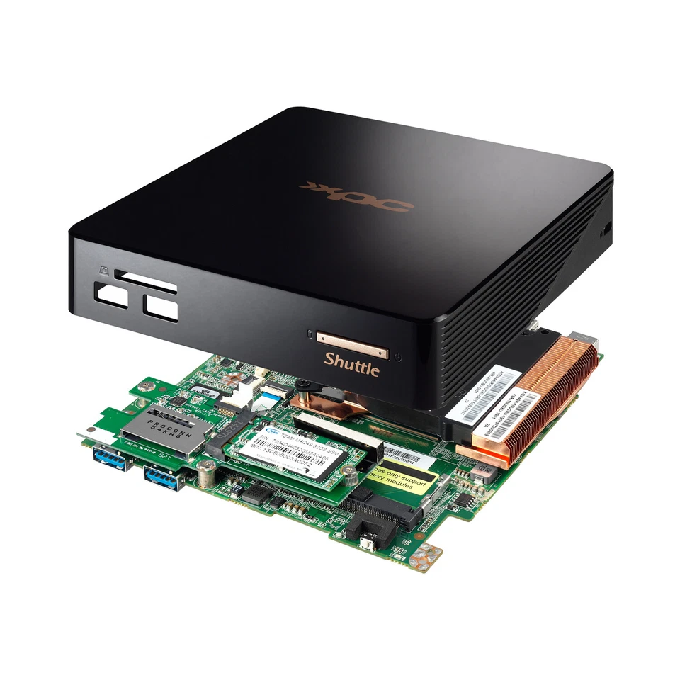 SHUTTLE NC01U3 i3-5005U SLIM BLACK BAREBONE - Image 4 of 4