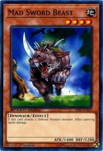 Mad Sword Beast - SS03-ENA09 - Common - 1st Edition x3 - Near Mint