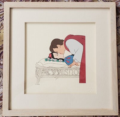 Snow White & Prince Love s First Kiss, 1994 Disney Treasures LE Etch Art Print