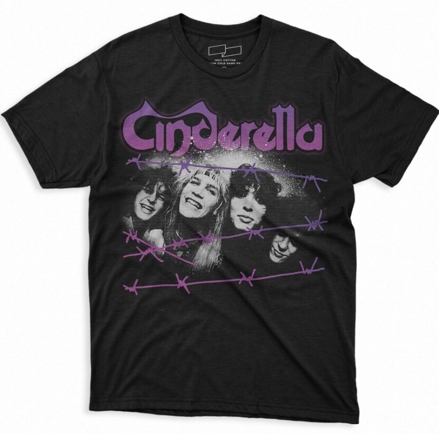 Cinderella 80's Metal Band t-shirt, rock band, gift for fan, cotton black shirt