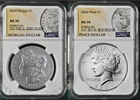 2024 Morgan & Peace American Silver Dollar Uncirculated NGC MS70 MS 70 Presale!