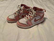 Nike Air Jordan Mid Girls Valentines Day 2023 Shoes 13 C DQ8424-616 Pink White