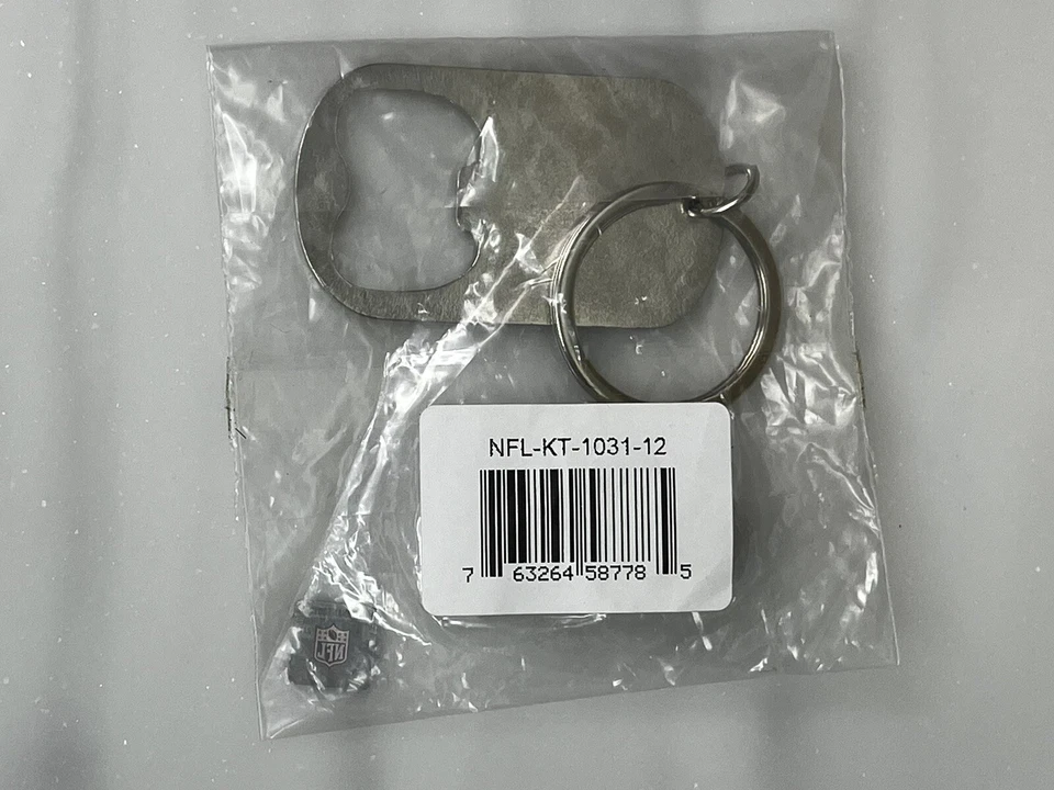 2 NFL Pittsburgh Steelers Keychain Bottle Openers. Dog Tag Style. - Image 4 of 4