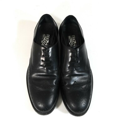 Men 11 Salvatore Ferragamo Black Lace-Up Oxford Dress Shoes Leather Plain Toe Ferragamo - Black Leather Lace Up Dress Shoe | Mitchell Stores main image 3