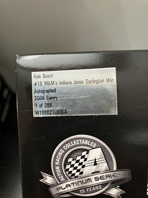RARE! 2008 KYLE BUSCH SET SIGNED RACED DARLINGTON WIN/ CLEAN