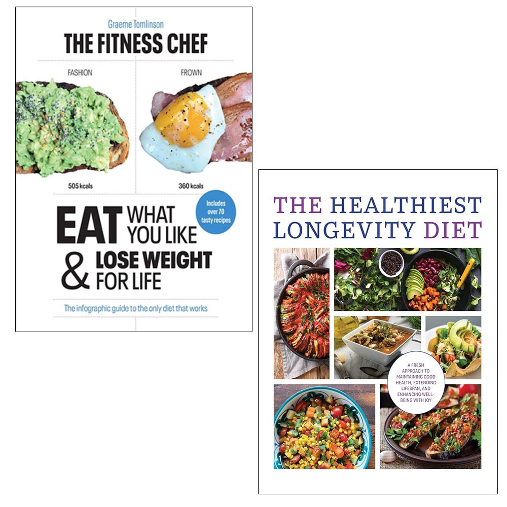 Fitness Chef Graeme Tomlinson, Healthiest Longevity Diet Chartwell 2 Books Set