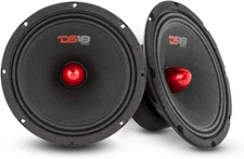 2X PRO-GM8.4B Loudspeaker - 8", Midrange, Red Aluminum Bullet, 580W Max, 4 Ohms,