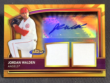 2011 Topps Finest REFRACTOR Dual Game used Jersey Auto Jordan Walden 35/99
