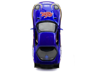 1993 MAZDA RX-7 BLUE & CHUN-LI FIGURE 