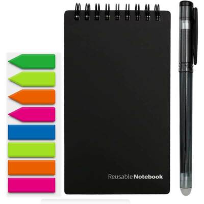reusable smart notebook B7 mini microwave wave cloud erase notepad portable diar