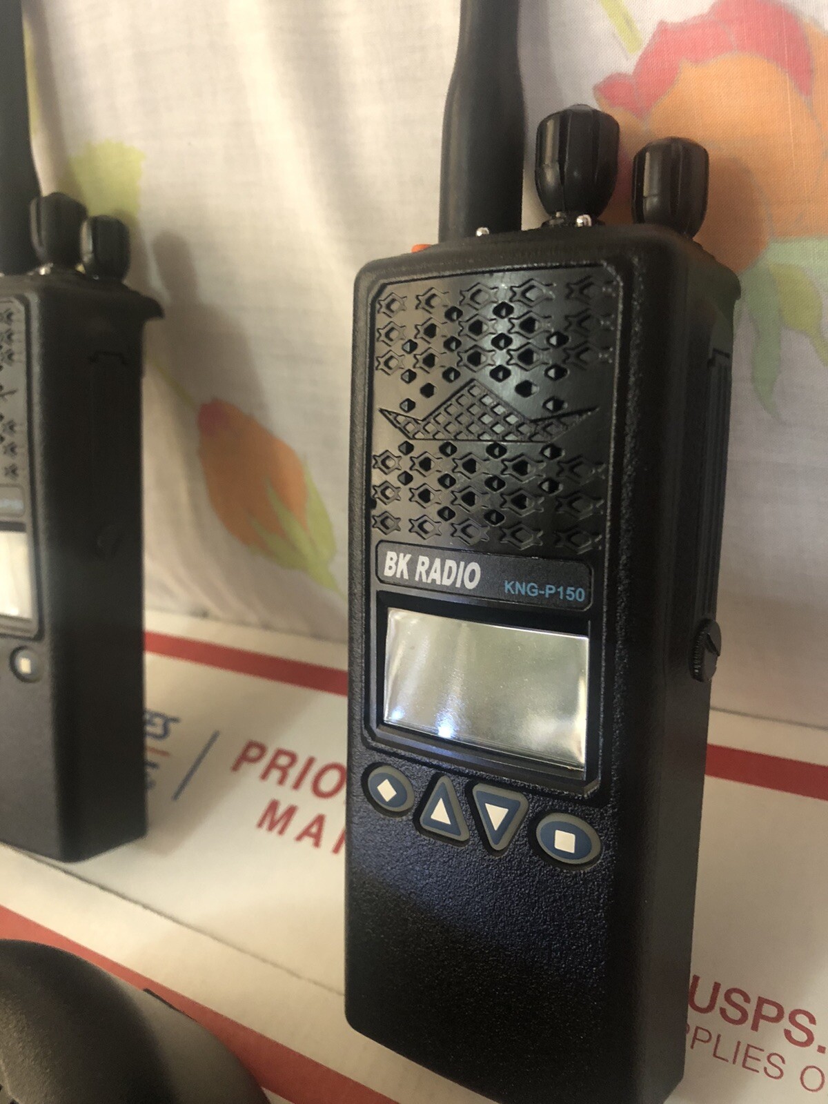 Lot of 2 Bendix King VHF Portable Radio BK KNGP150 Handheld Walkie