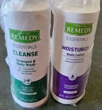 Shampoo + Moisturize Body Lotion (2  8 oz. bottles) Remedy Essential Cleanse