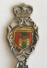 Vintage Souvenir Spoon Collectible Konigswinter Germany