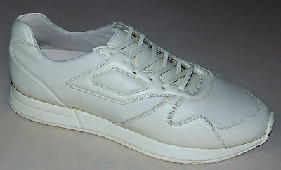 New PRODUCT OF NEW YORK PONY TRIBECA GLOVE Cream MONO SNEAKERS SIZE US 9