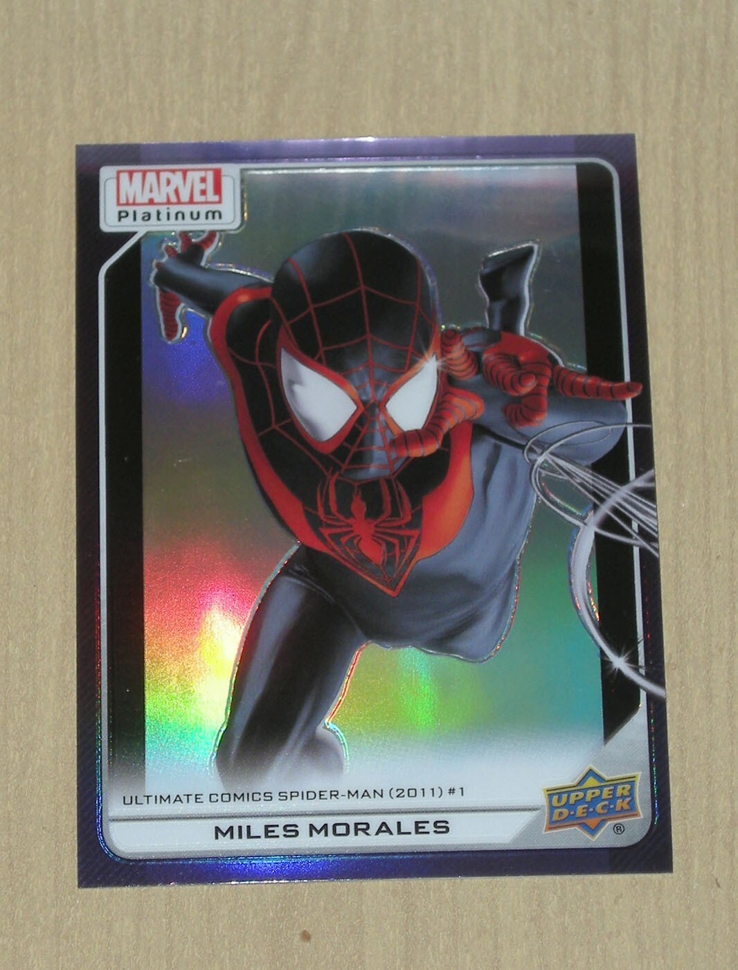 2024 Upper Deck Marvel Platinum PURPLE Rainbow MILES MORALES #112 SP