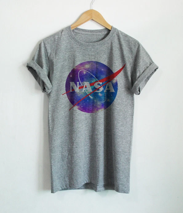 Nasa Logo T Shirts Nasa Galaxy Shirt Cute Space Unisex Tumblr Funny Tops  Tees | eBay
