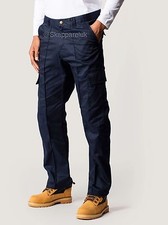 Uneek UC902 Mens Work Cargo Combat Black Navy Trousers Pants Short Reg Tall Leg