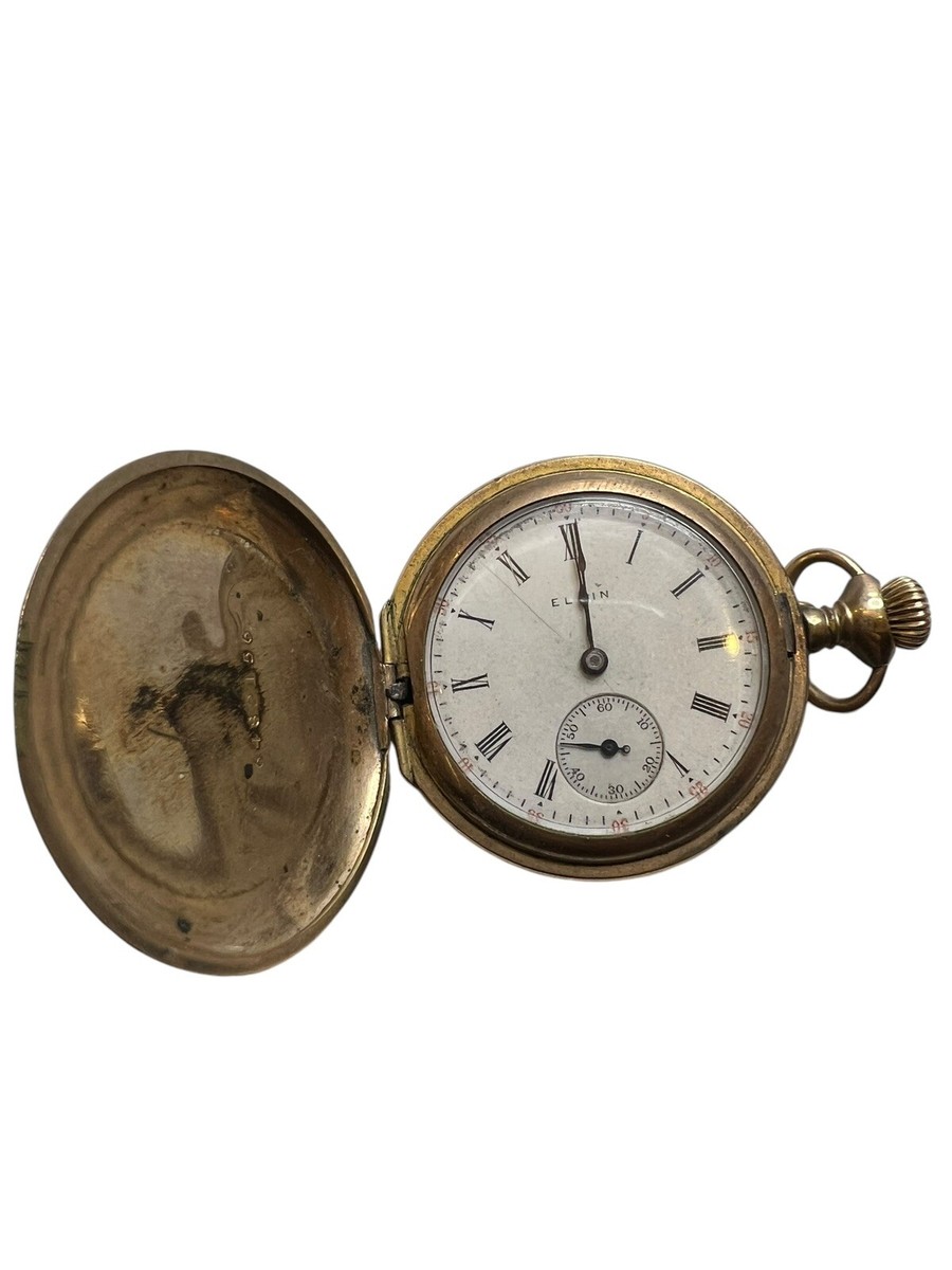 Antique Pocket Question Mark Elgin 17 Jewel Pocket Watch Serial