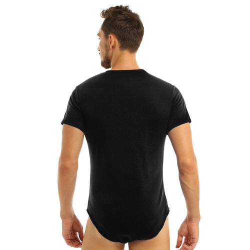 Camicia uomo sottomaglie body bottoni a pressione all'uncinetto pezzo unico body sexy - Foto 7 di 68