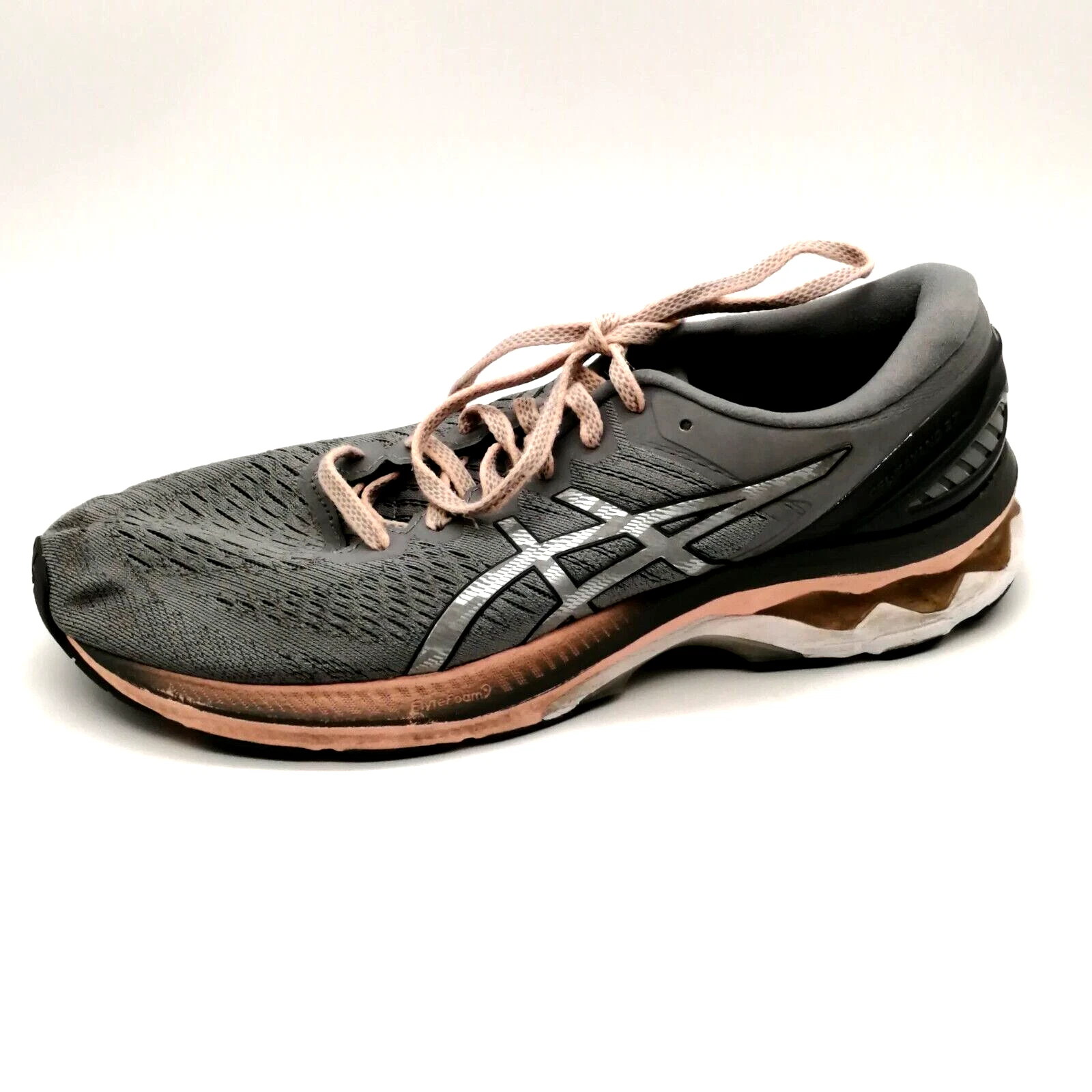 Sneakers da donna Asics grigio gel pesca Kayano stringate punta rotonda zeppa bassa 11