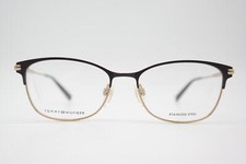 Tommy Hilfiger TH 1958 Brown Gold Oval Eyeglasses Frame New
