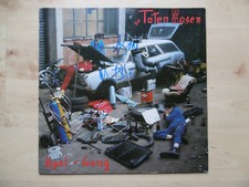 Die Toten Hosen autographs signed LP cover "Opel-Gang" vinyl
