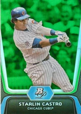 2012 Bowman Platinum Emerald #79 Starlin Castro