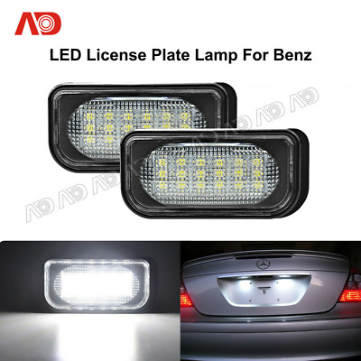 Canbus LED License Plate Light Bulbs For Mercedes Benz W203 C230 C240 Error Free